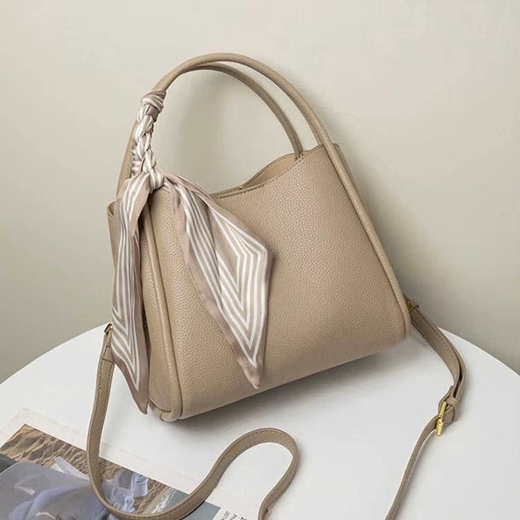 Luxury Leather Bucket Crossbody Handbag for Women