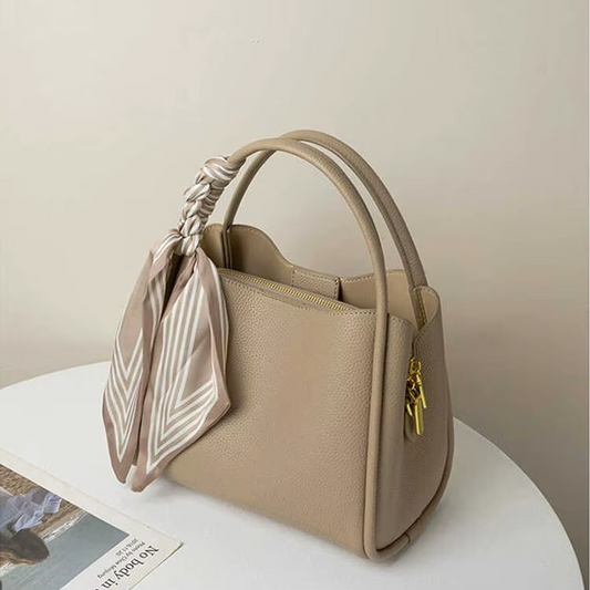 Luxury Leather Bucket Crossbody Handbag for Women