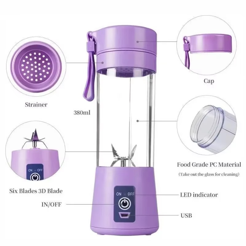 Portable Rechargeable Mini Blender Juicer Cup