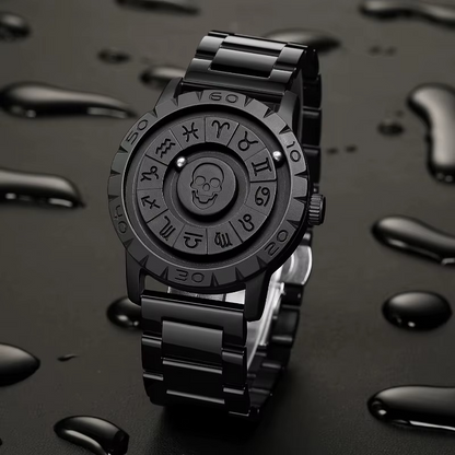 Luxury Men’s Magnetic Ball Skeleton Quartz Watch
