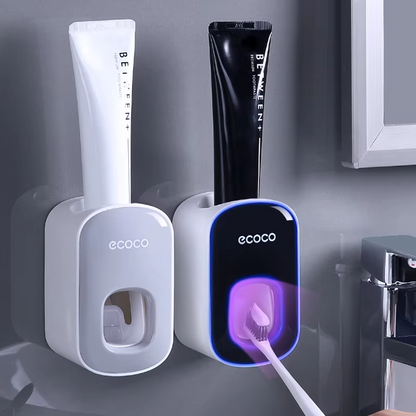 Smart Automatic Toothpaste Dispenser & Toothbrush Holder Set