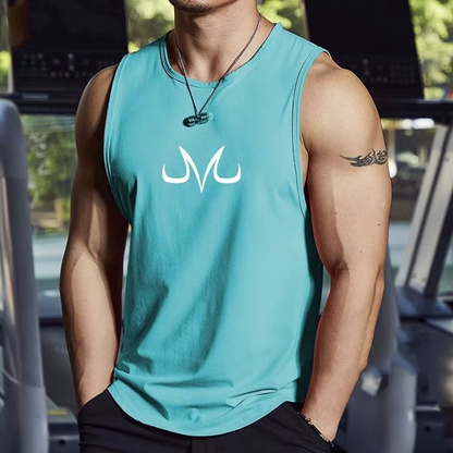 Men’s Anime Sleeveless Fitness Tank Top – Quick Dry Gym Shirt